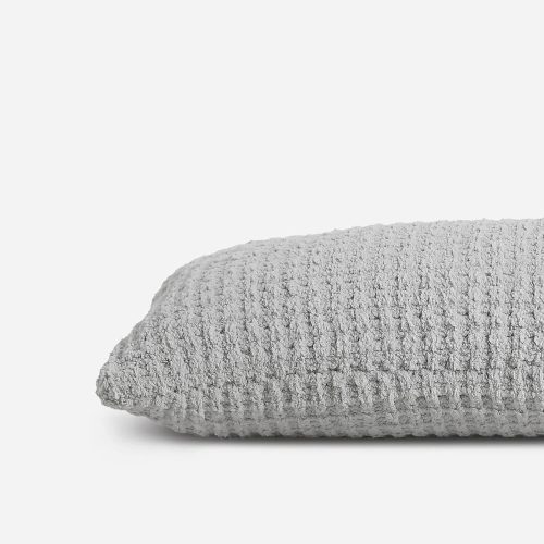 Snug Waffle Lumbar Pillow Cloud Gray02