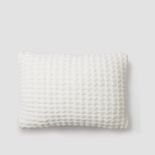 Snug Waffle Mini Pillow OffWhite01