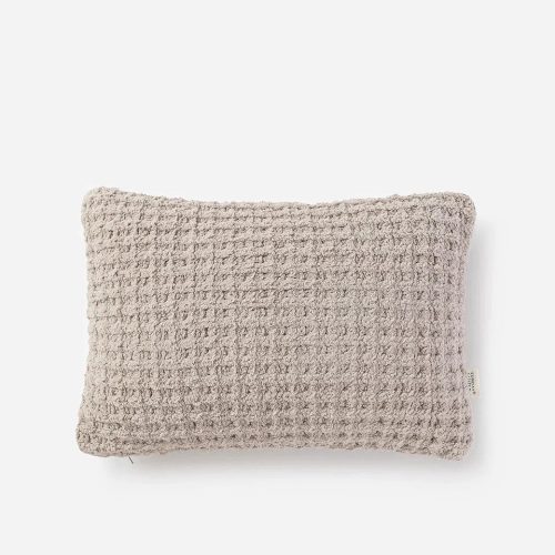 Snug Waffle Mini Pillow Taupe01