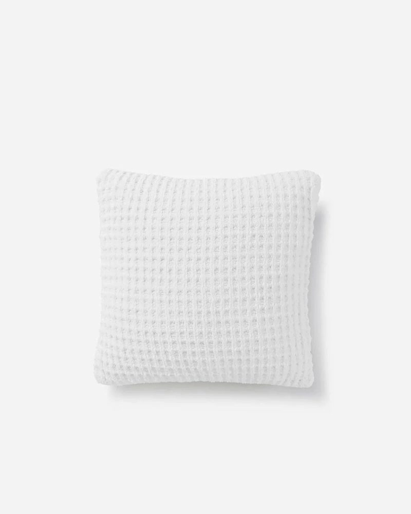 Snug waffle throw pillow clearwhite01