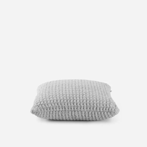 Snug waffle throw pillow cloudgray02