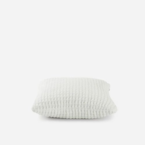 Snug waffle throw pillow offwhite03