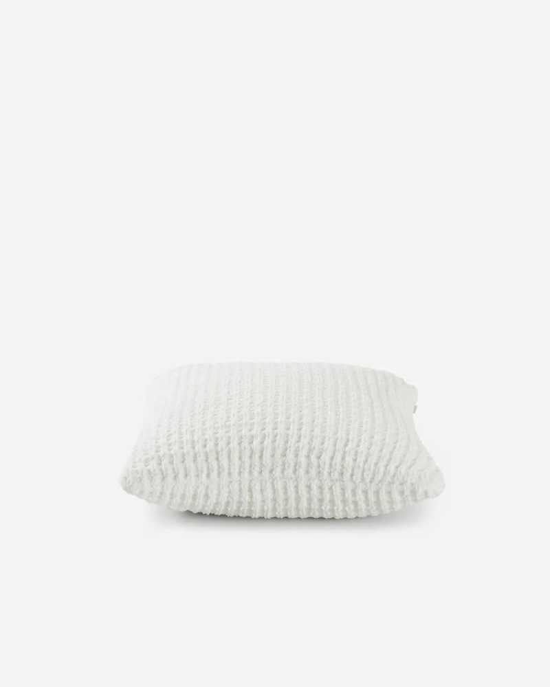 Snug waffle throw pillow offwhite03