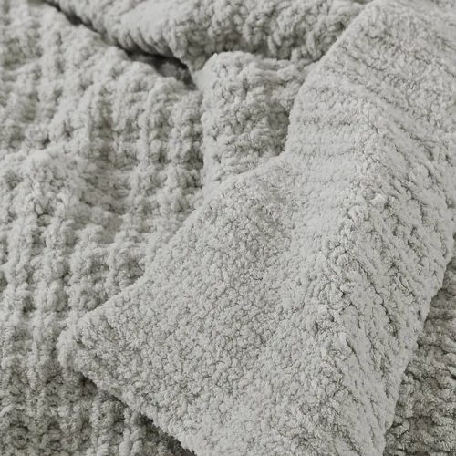 Snug Waffle Throw Cloud Gray 2 1