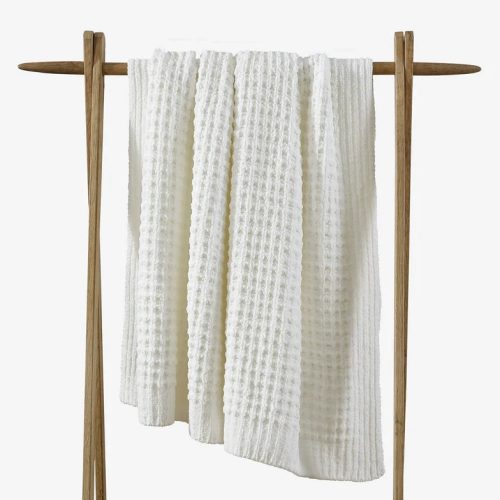 Snug Waffle Throw Off White 1 1