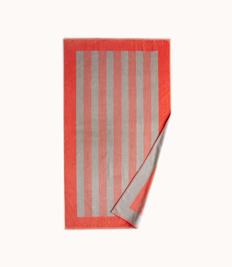 Soleil Stripe Beach Towel 2 on white