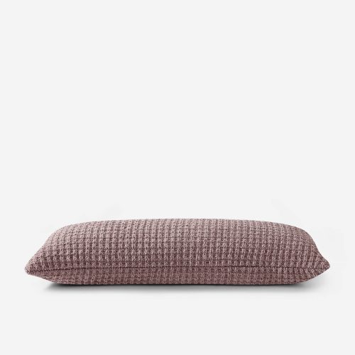 Sunday CItizen Snug Waffle Lumbar Pillow Rose 3