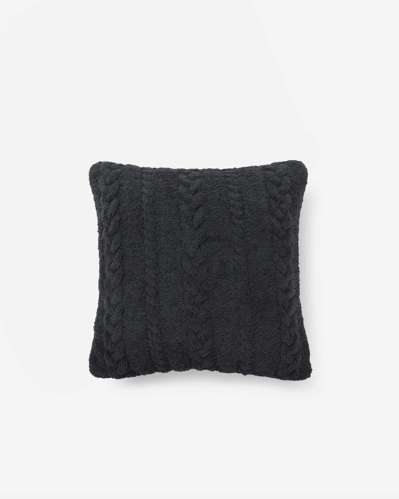 Sunday Citizen Bradided Throw Pillow Black 1