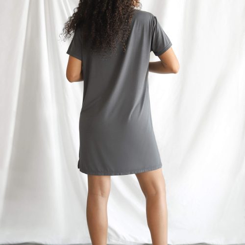 Sunday Citizen Butter Sleep Dress Coal 3