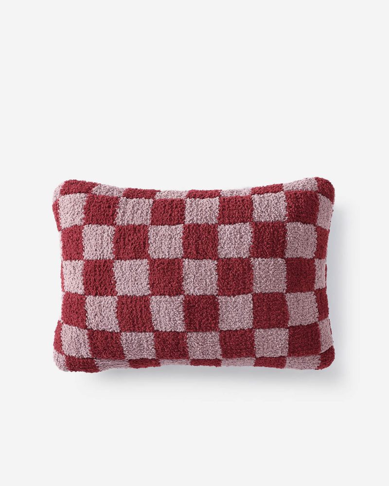 Sunday Citizen Checkerboard Mini pillow Pommegranate Rose