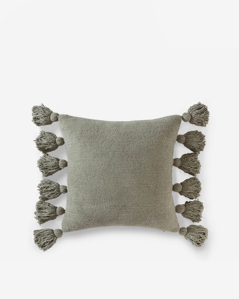 Sunday Citizen Pom Pom Throw Pillow Boulder 1