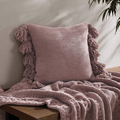 Sunday Citizen Pom Pom Throw Pillow Rose