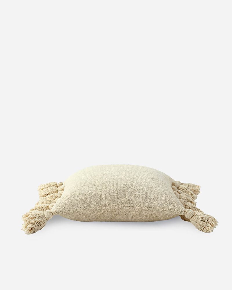 Sunday Citizen Pom Pom Throw Pillow Sahara Tan 2