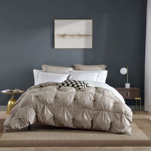 Sunday Citizen Premium Bamboo Bubble Comforter Taupe 1