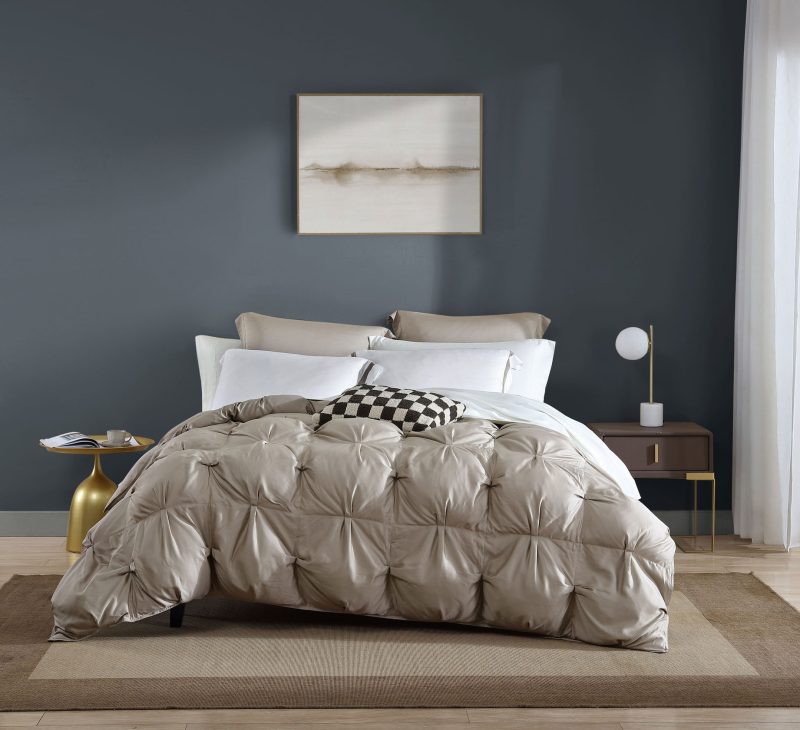 Sunday Citizen Premium Bamboo Bubble Comforter Taupe 1