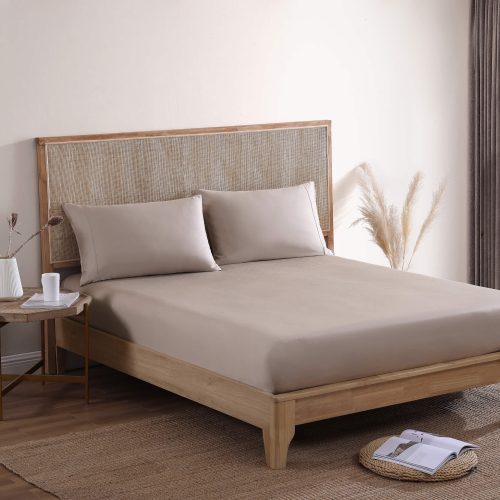 Sunday Citizen Premium Bamboo Sheet Set Taupe LS2 684f7f50 02bd 4fc2 b5ee e833ee1f2194