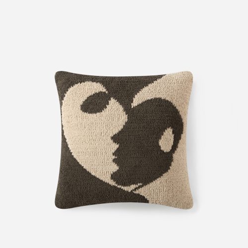 Sunday Citizen Snug Faces II Throw Pillow Mocha Biscotti 3