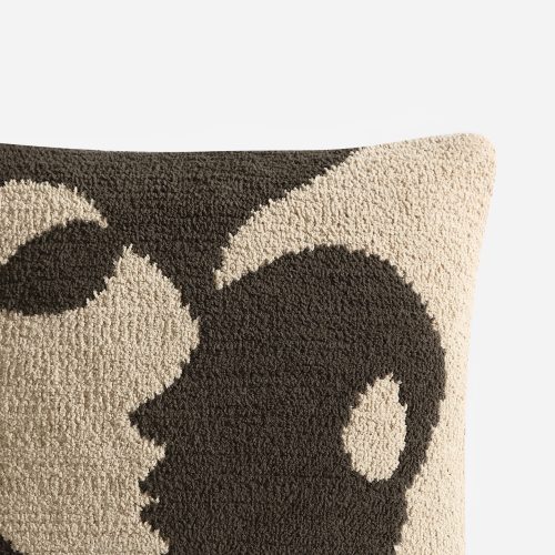 Sunday Citizen Snug Faces II Throw Pillow Mocha Biscotti 9