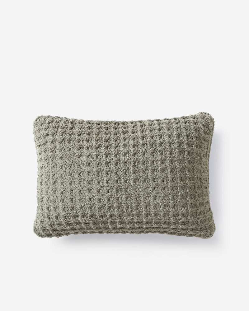 Sunday Citizen Snug Mini Waffle Pillow Boulder1