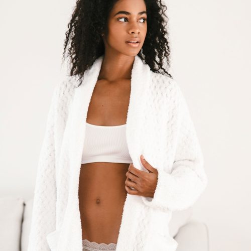 Sunday Citizen Snug Waffle Robe Off White 1