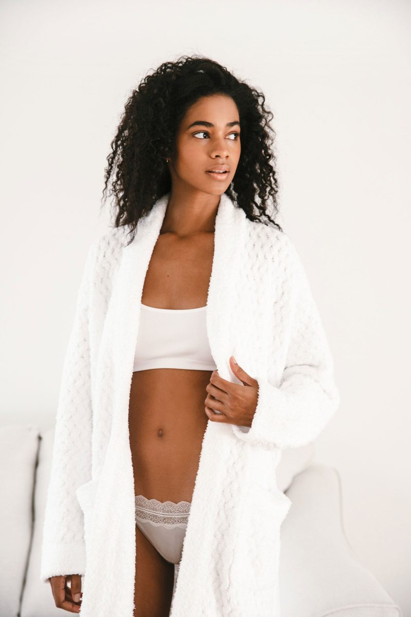 Sunday Citizen Snug Waffle Robe Off White 1