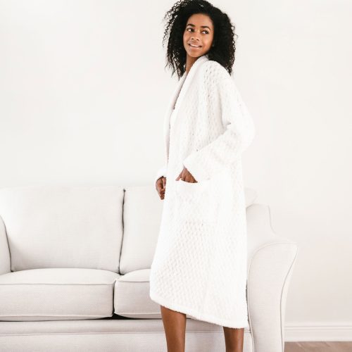 Sunday Citizen Snug Waffle Robe Off White 2