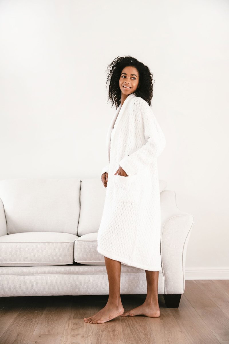 Sunday Citizen Snug Waffle Robe Off White 2