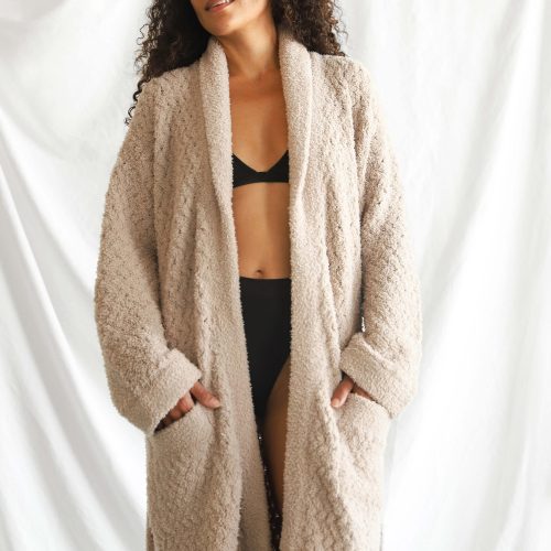 Sunday Citizen Snug Waffle Robe Taupe 1