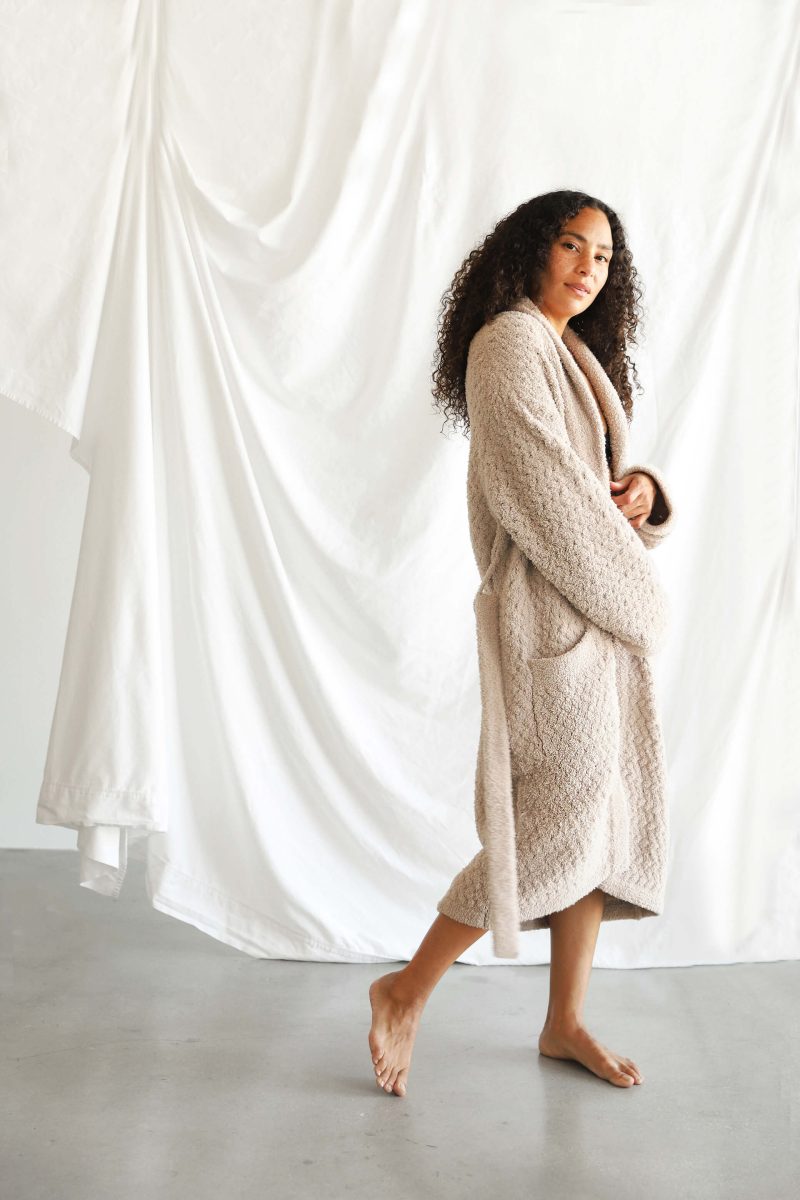 Sunday Citizen Snug Waffle Robe Taupe 2