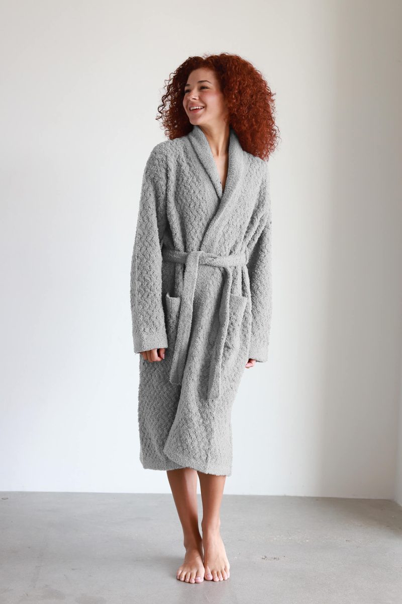 Sunday citizen Snug Waffle Robe Cloud Gray