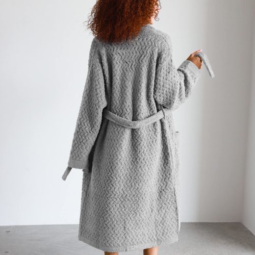 Sunday citizen Snug Waffle Robe Cloud Gray 2