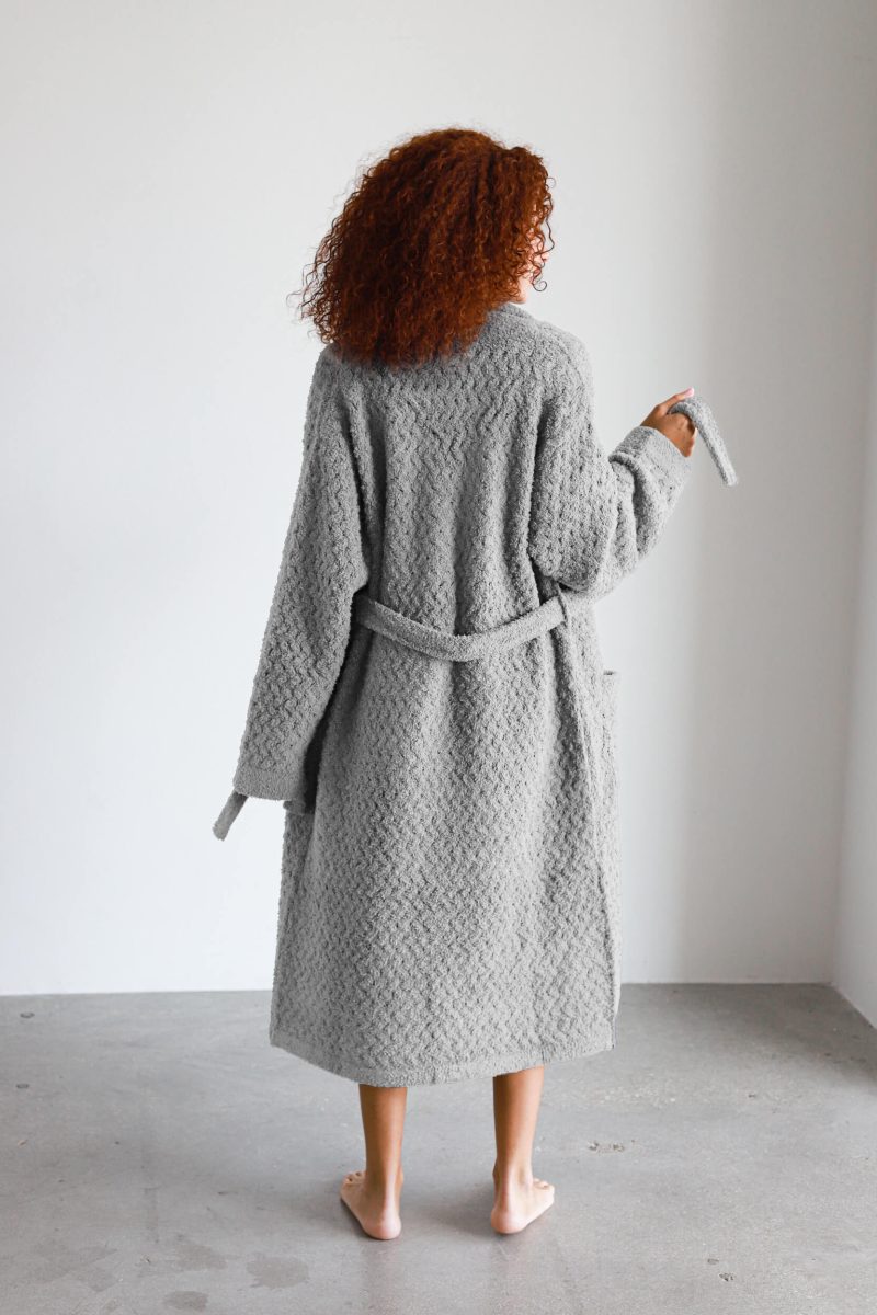 Sunday citizen Snug Waffle Robe Cloud Gray 2