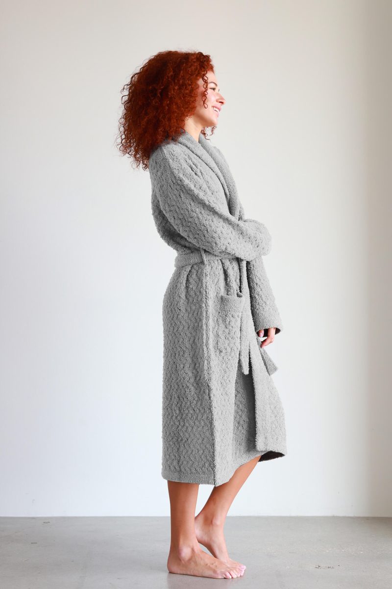 Sunday citizen Snug Waffle Robe Cloud Gray 3