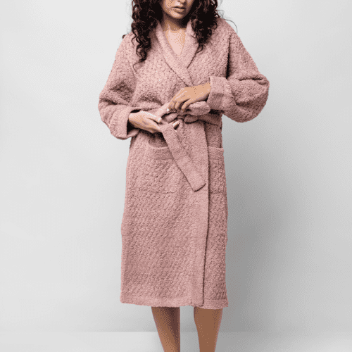 Sunday citizen Snug Waffle Robe Rose 1