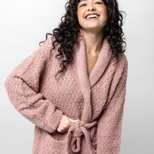 Sunday citizen Snug Waffle Robe Rose 3