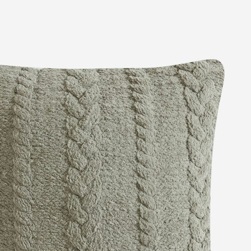 Sunday Citizen Braided Throw Pillow Boulder 1