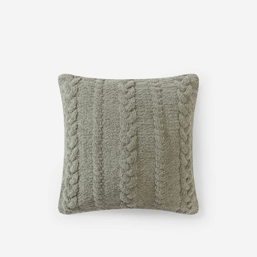 Sunday Citizen Braided Throw Pillow Boulder 2