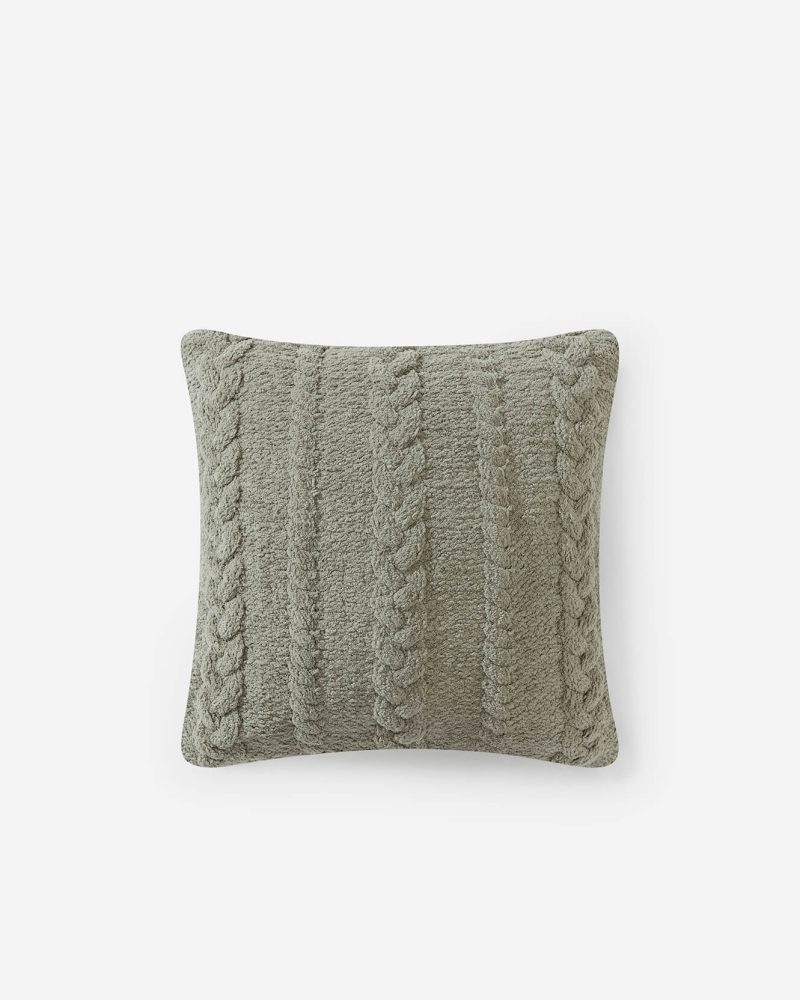 Sunday Citizen Braided Throw Pillow Boulder 2