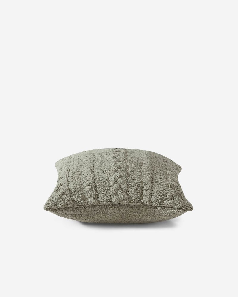 Sunday Citizen Braided Throw Pillow Boulder 4