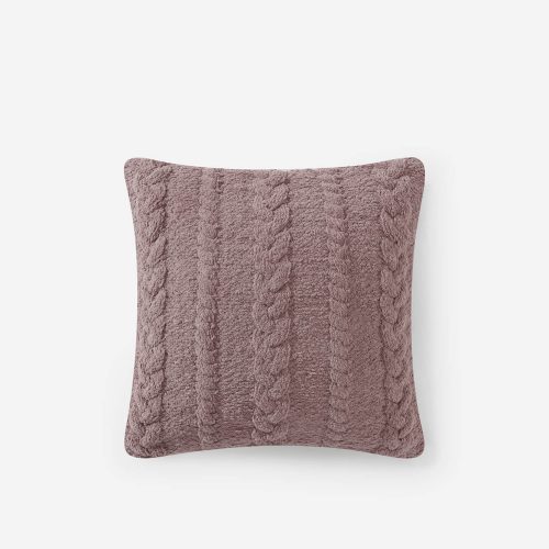 Sunday Citizen Braided Throw Pillow Rose 1