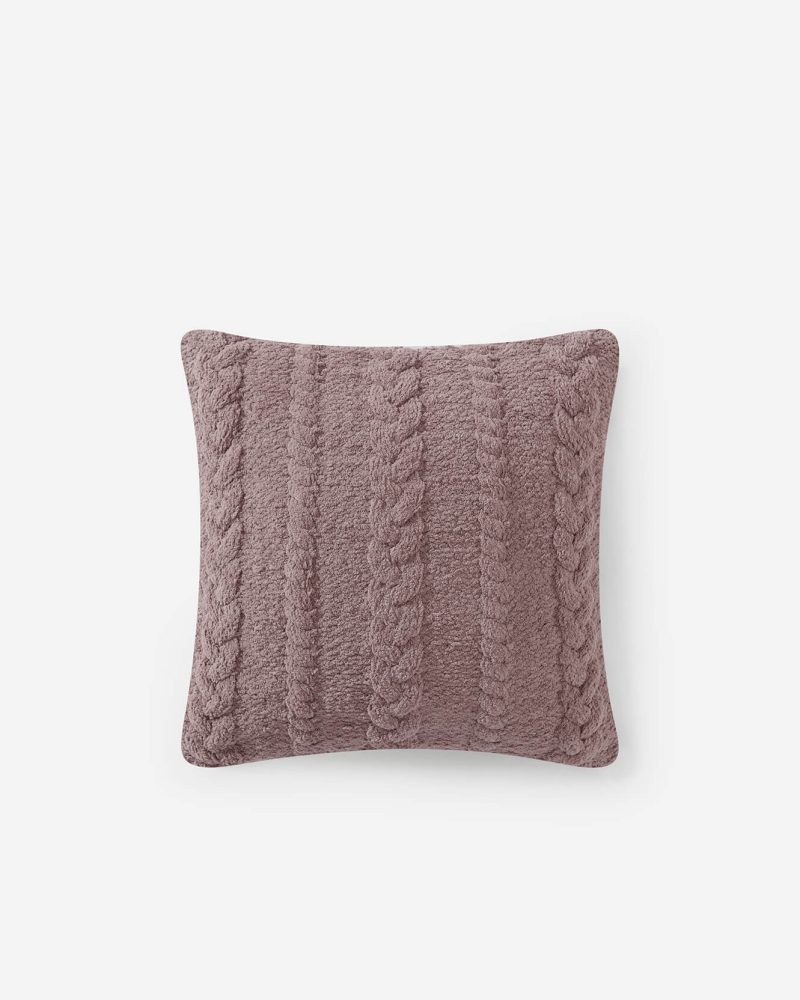 Sunday Citizen Braided Throw Pillow Rose 1