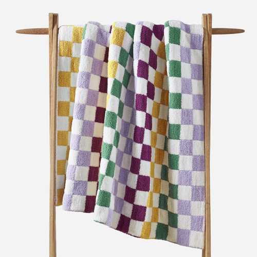 Sunday Citizen Checkerboard Throw Mardi Grass