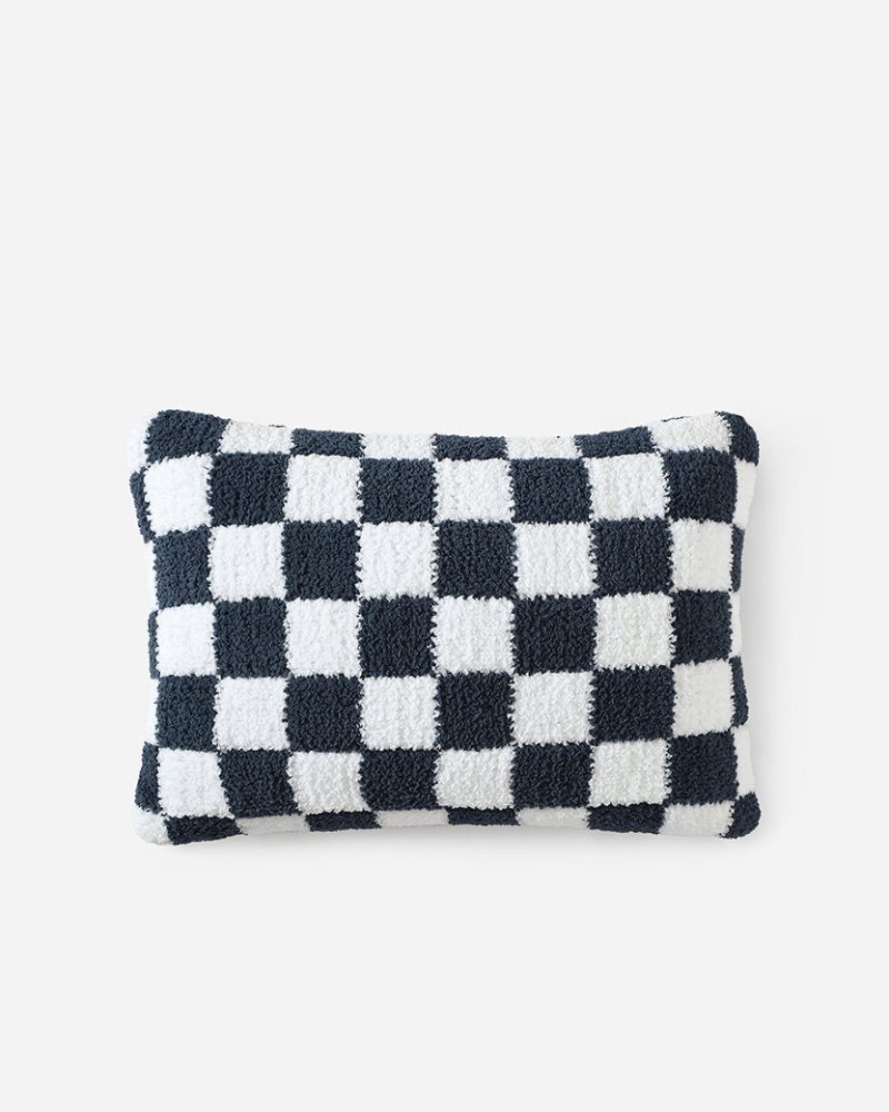 Sunday Citizen Checkerboard Snug Mini Pillow Midnight