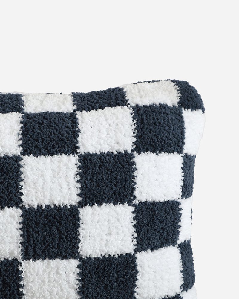 Sunday Citizen Checkerboard Snug Mini Pillow Midnight 1