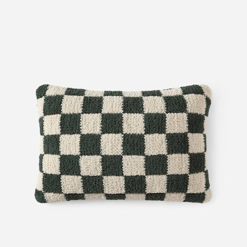 Sunday Citizen Checkerboard Snug Mini Pillow Moss