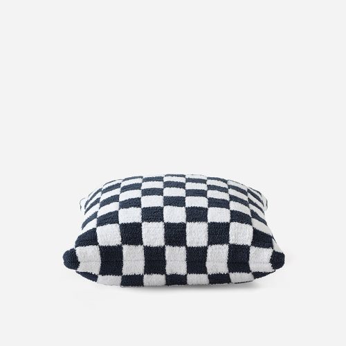 Sunday Citizen Checkerboard Snug Throw Pillow Midnight 2