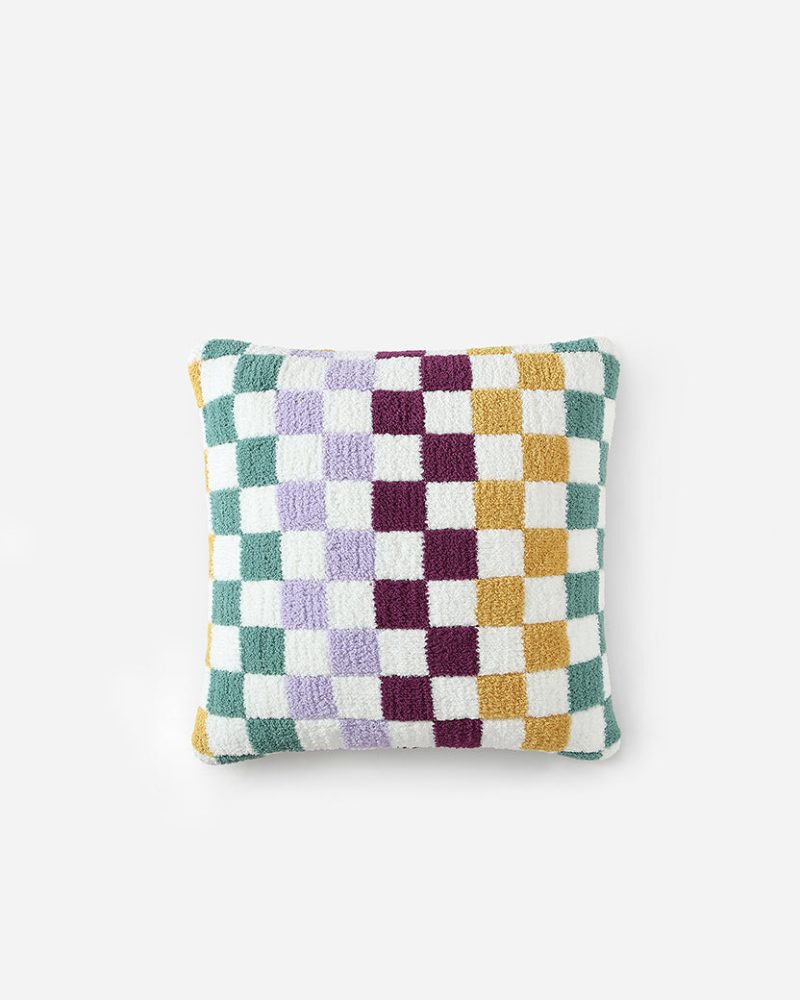 Sunday Citizen Checkerboard Snug Throw Pillow Multi