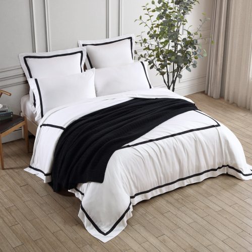 Sunday Citizen Frame Premium Bamboo Duvet Cover Black dc5c4f7f 6a2f 4e9a af72 4c016672eb41