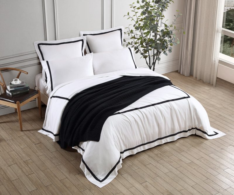 Sunday Citizen Frame Premium Bamboo Duvet Cover Black dc5c4f7f 6a2f 4e9a af72 4c016672eb41