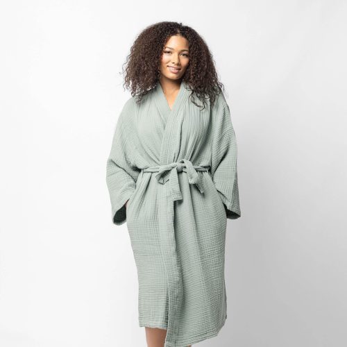 Sunday Citizen Muslin Cotton Kimono Jade 1